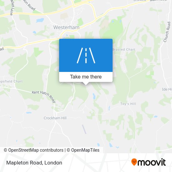 Mapleton Road map