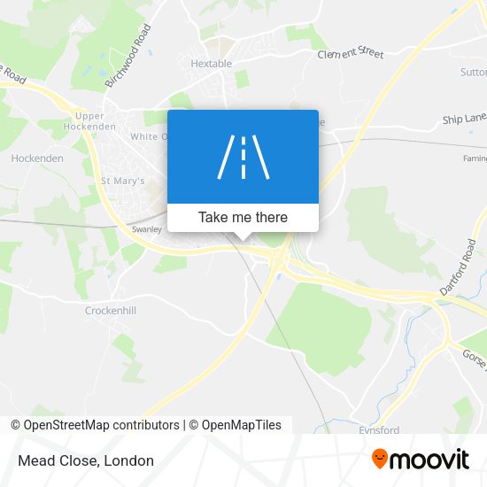 Mead Close map