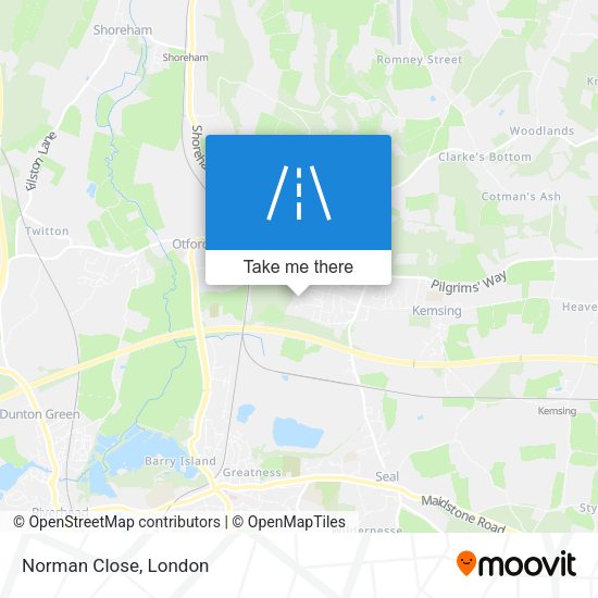 Norman Close map