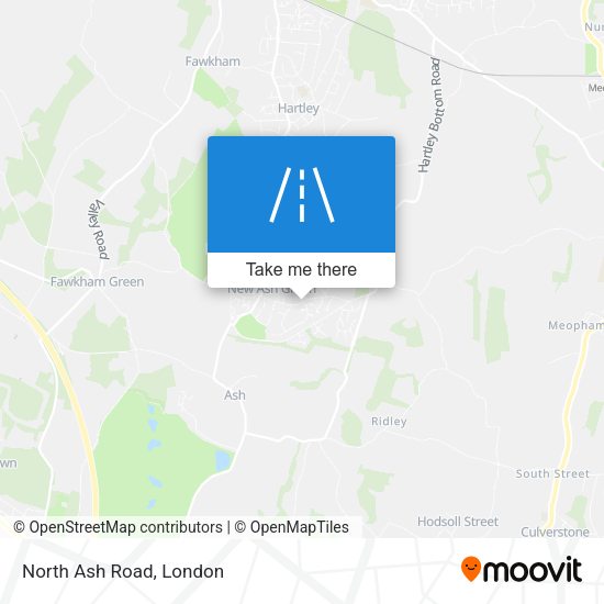 North Ash Road map