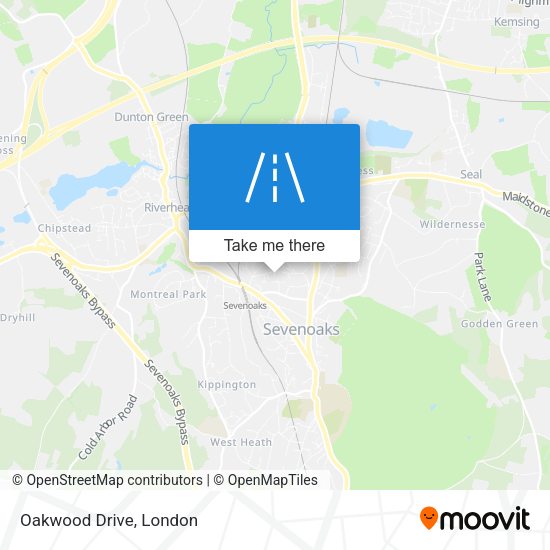 Oakwood Drive map