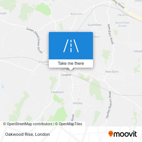 Oakwood Rise map