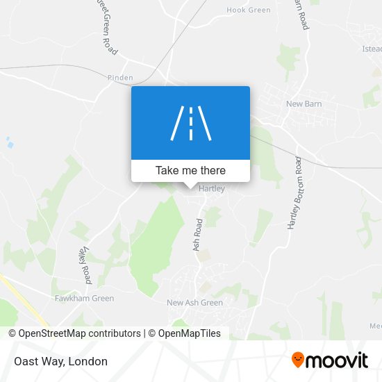 Oast Way map