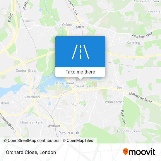 Orchard Close map