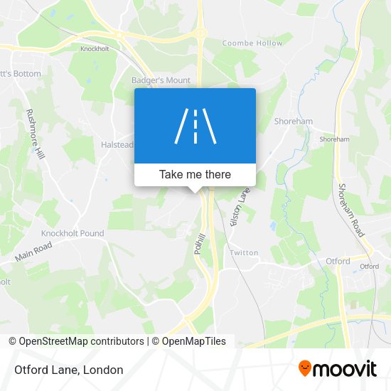 Otford Lane map