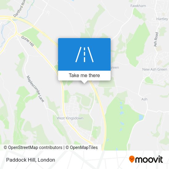 Paddock Hill map
