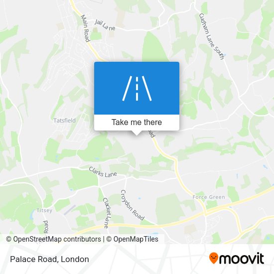 Palace Road map