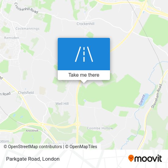 Parkgate Road map