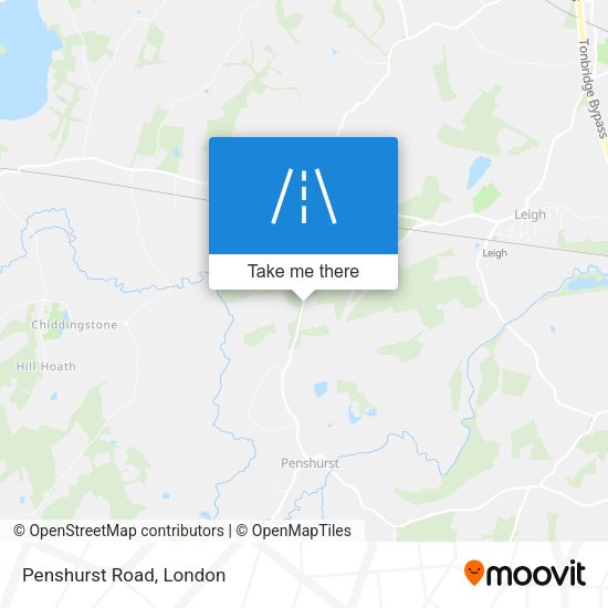 Penshurst Road map