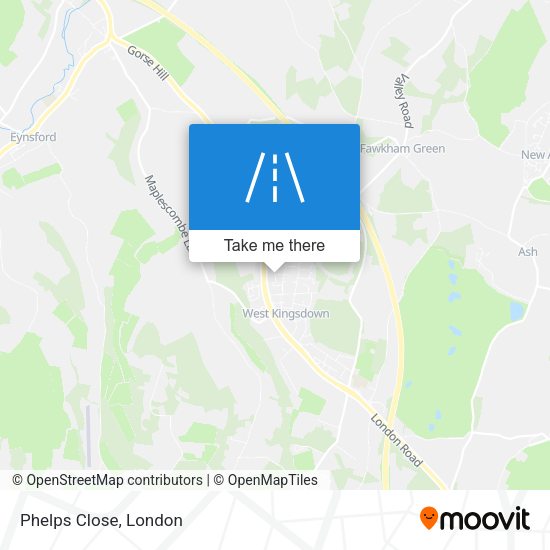 Phelps Close map