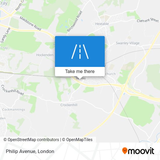 Philip Avenue map