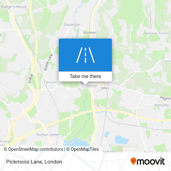 Pickmoss Lane map