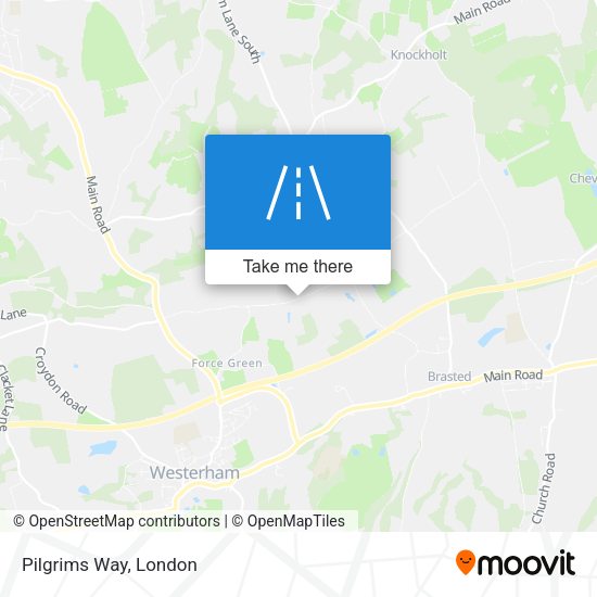 Pilgrims Way map