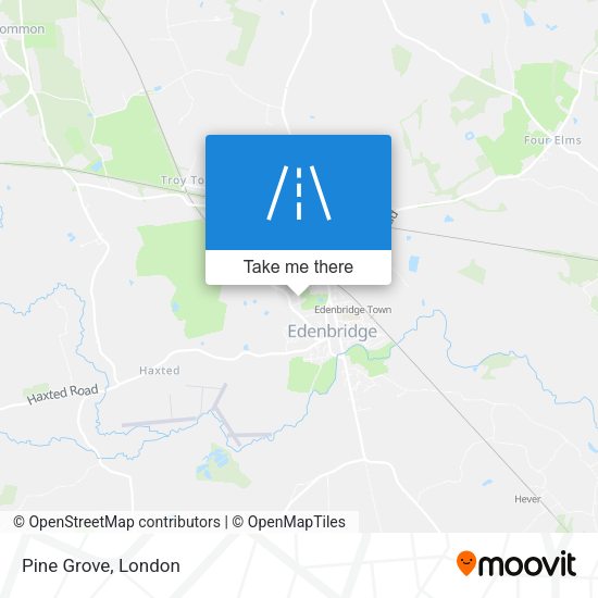 Pine Grove map