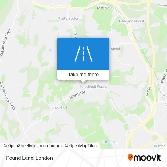 Pound Lane map