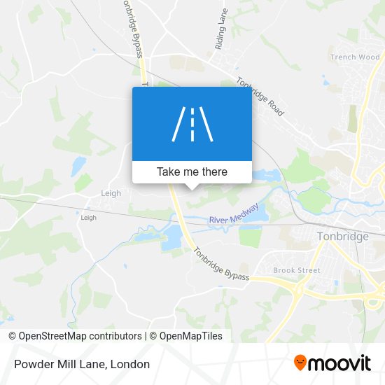 Powder Mill Lane map