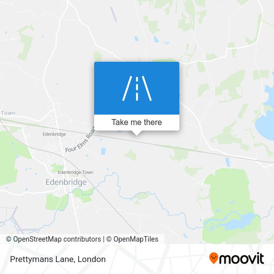 Prettymans Lane map