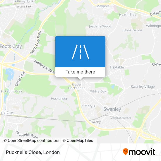 Pucknells Close map