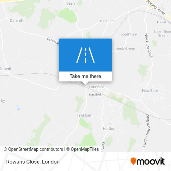 Rowans Close map