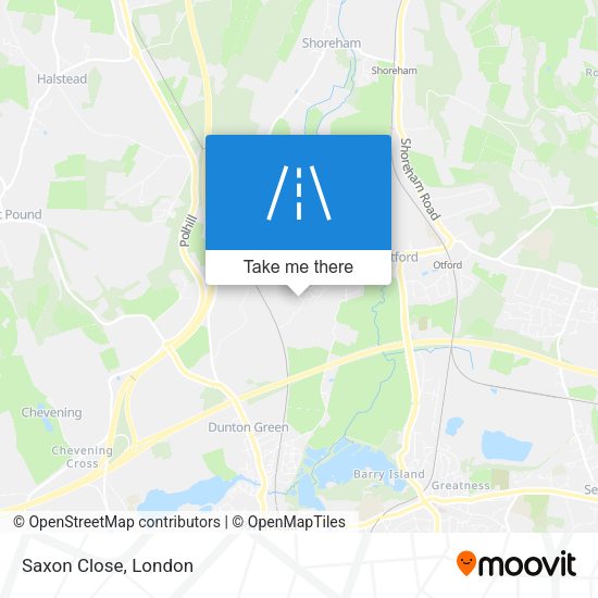 Saxon Close map