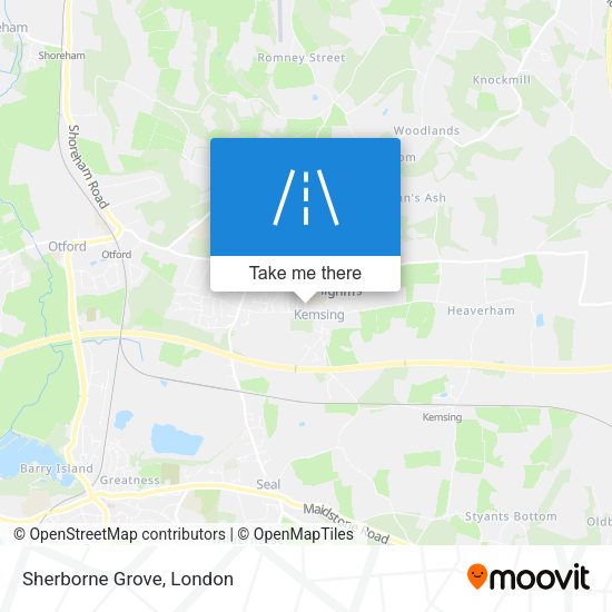 Sherborne Grove map
