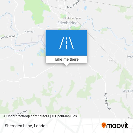 Shernden Lane map