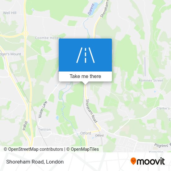 Shoreham Road map