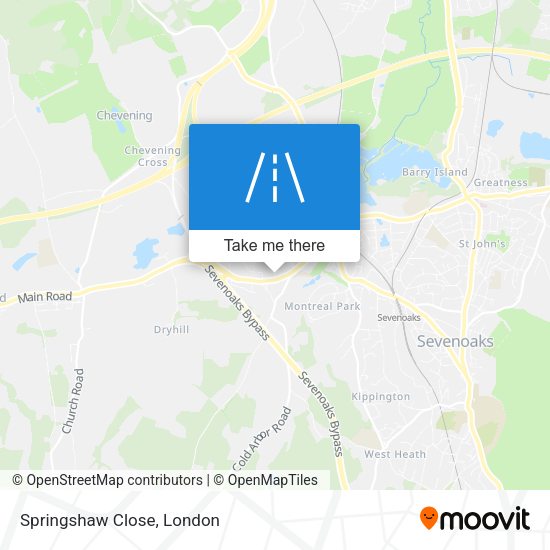 Springshaw Close map