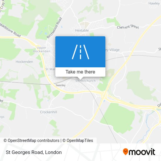 St Georges Road map