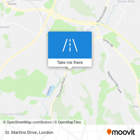 St. Martins Drive map