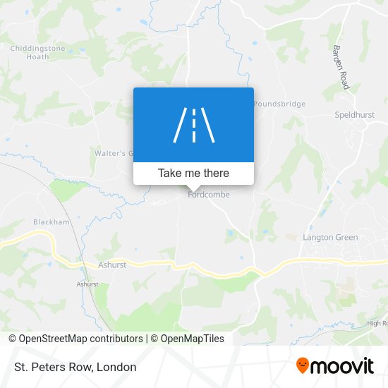 St. Peters Row map