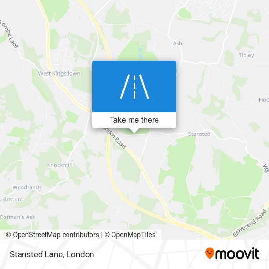 Stansted Lane map
