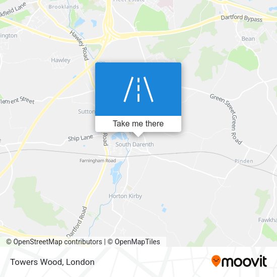 Towers Wood map