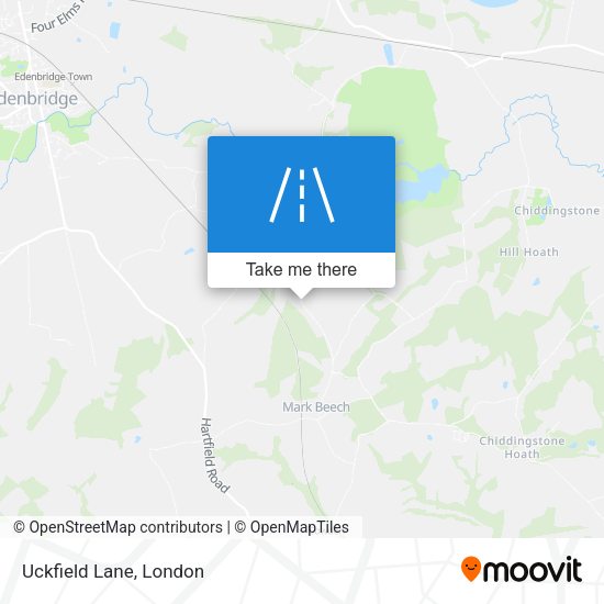 Uckfield Lane map