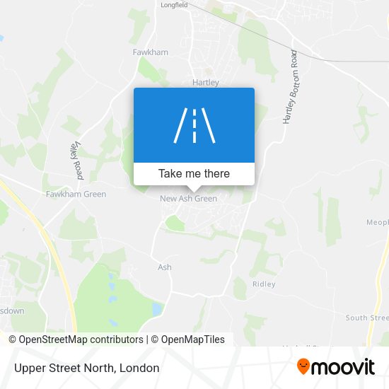 Upper Street North map