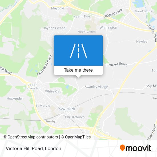 Victoria Hill Road map