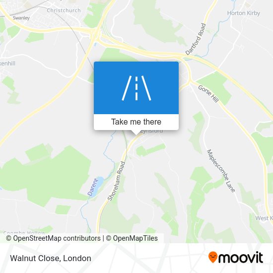 Walnut Close map