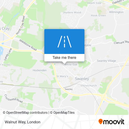 Walnut Way map