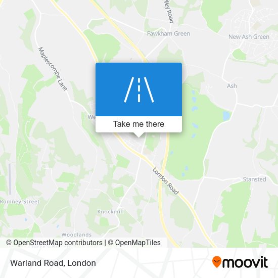 Warland Road map