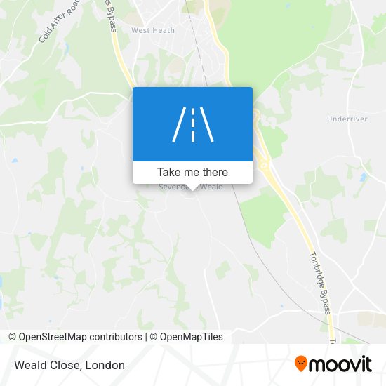 Weald Close map