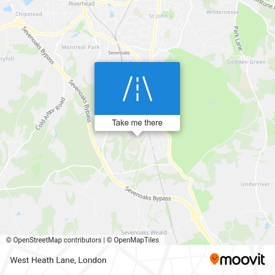 West Heath Lane map