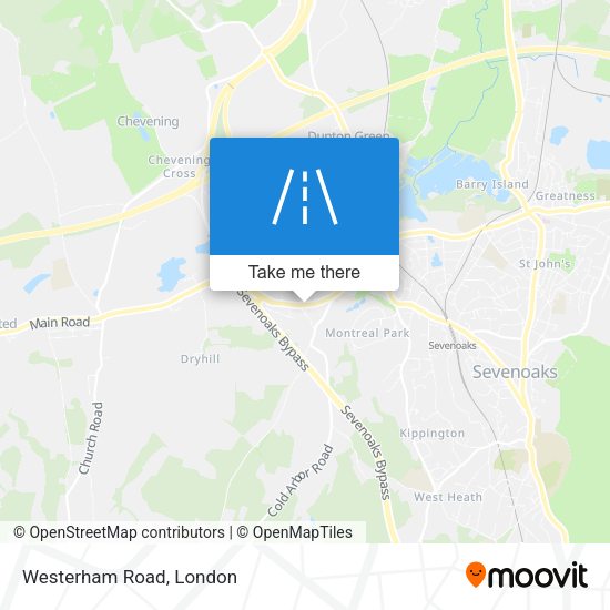 Westerham Road map