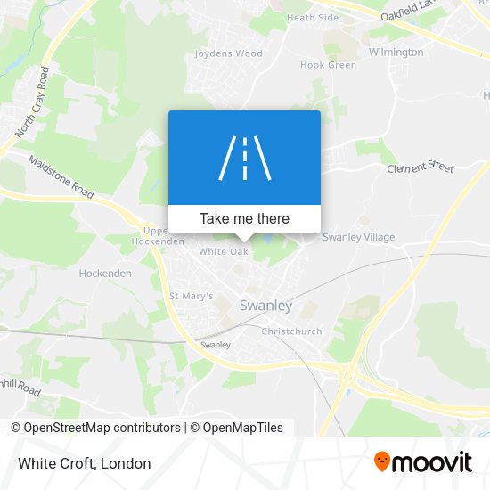 White Croft map