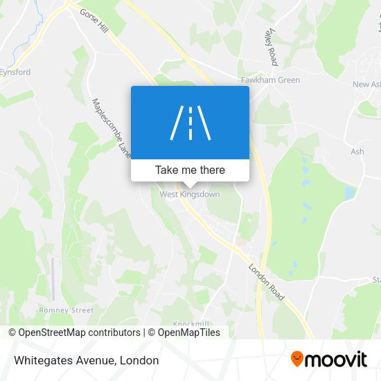 Whitegates Avenue map
