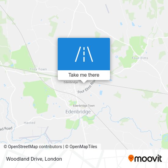 Woodland Drive map