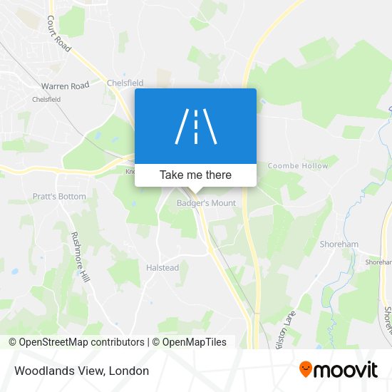 Woodlands View map