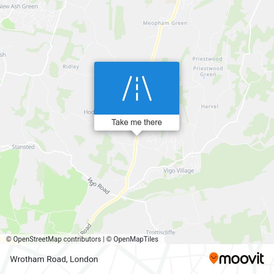 Wrotham Road map
