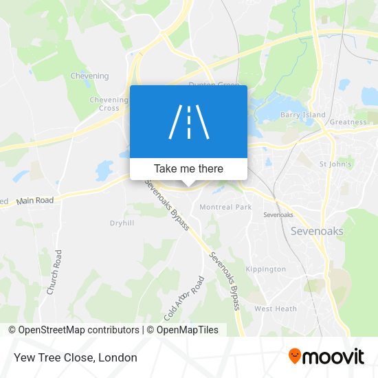 Yew Tree Close map