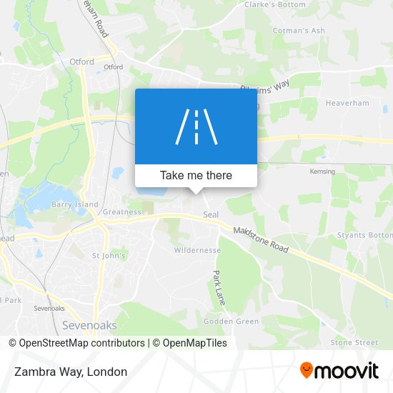 Zambra Way map