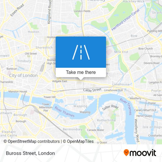 Buross Street map